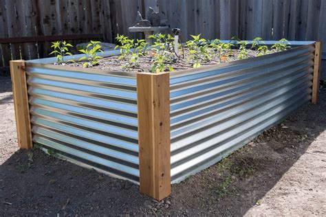 corrugated metal planter box kits|corrugated metal raised garden beds.